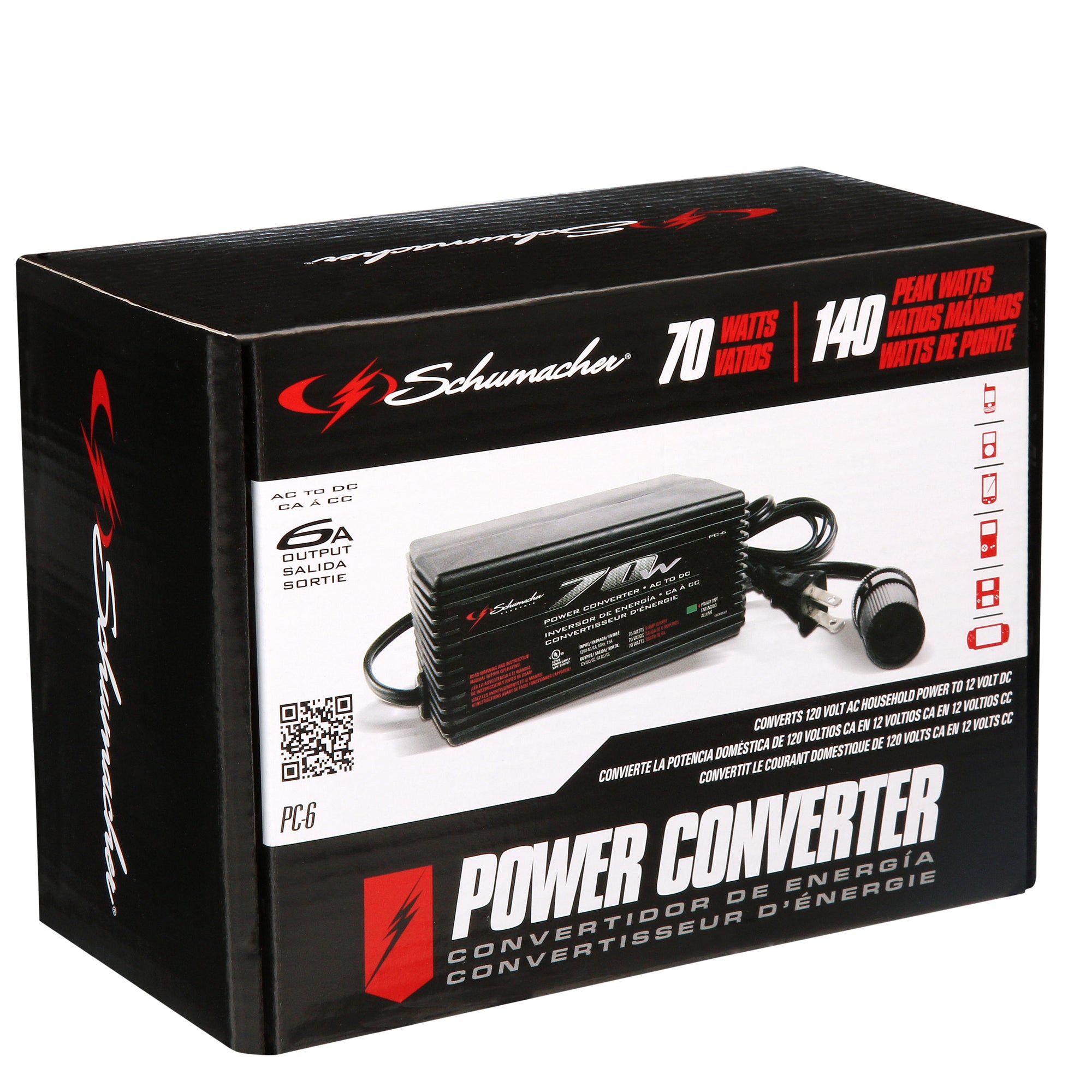 PC-6 120AC to 6A 12V DC Power Converter