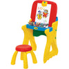 Fold 2-in-1 Art Studio Easel Desk With Stool & Storage